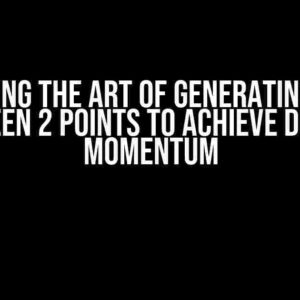 Mastering the Art of Generating a Path between 2 Points to Achieve Desired Momentum