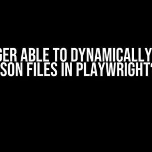 No Longer Able to Dynamically Import JSON Files in Playwright?